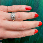 Glamorous 1930s Two-Tone Diamond Engagement Ring