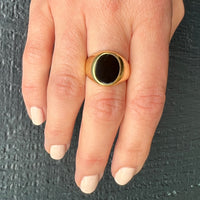 Bodacious Onyx Signet with All the Curves