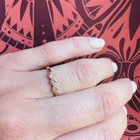 Exquisite Diamond & Gold Trilogy Ring by 720