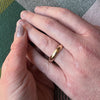 Handsome Size 12 Half Round Gold Band with Milgrain