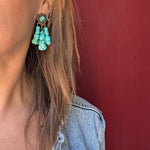 Gorgeous Turquoise Nugget Drop Earrings