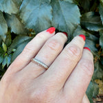 Classic Two-Tone Gold & Diamond Wedding Band