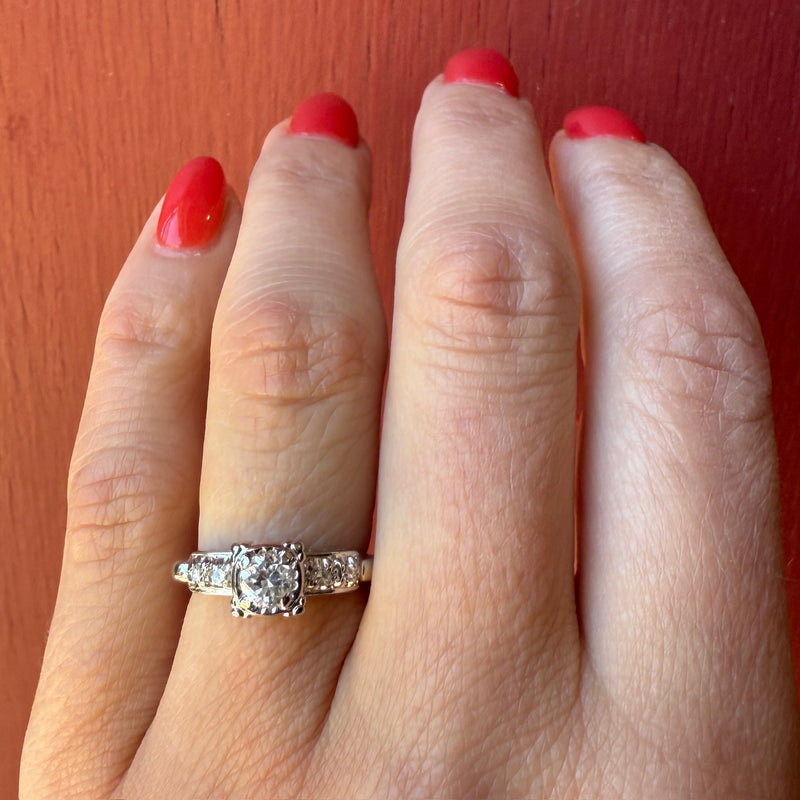 Gorgeous "Gem Lite" Diamond & White Gold Bridal Set