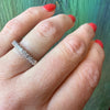 Nine Diamond Chic Platinum Wedding Band
