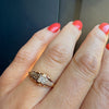 Charming Art Deco Two-Tone Gold & Diamond Ring