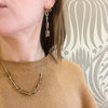 Saucy Smoky Quartz & Turquoise Earrings by Brin