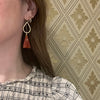 Cairo Gold & Carnelian Earrings by brunet