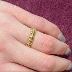Sculpted 18k Gold Band by J. Bohan