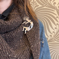 Sterling Silver Kokopelli Brooch