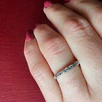 Timeless Five Diamond & Platinum Wedding Band