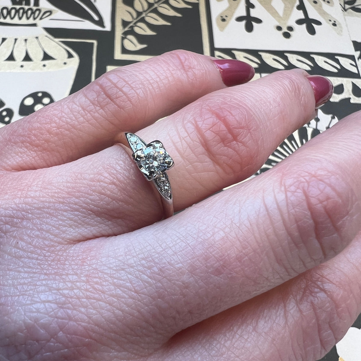 Lovely 1940s Diamond Engagement Ring