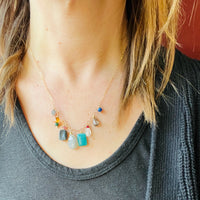 Vibrant Energetic Gemstone Necklace by Brin