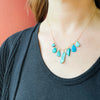 Turquoise Drop Festoon Necklace by Brin