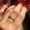 Art Deco Era 14k Gold Half Round Band Size 7.25