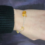 Radiant Citrine Nuggets on Silver Bracelet by Brin