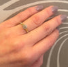 Old Mine Cut Diamond in Star & Flower Motif Solitaire Ring