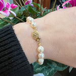 Baroque Cultured Pearl Bracelet with Gold Filled Clasp