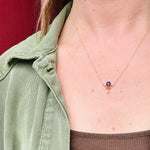 Art Nouveau Amethyst & Pearl Necklace by Blank & Co.