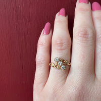 Swirling Beauty Antique Diamond Ring