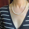 Glossy 19" Baroque Pearls with 14k Gold Clasp