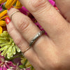 Lush Dogwood Blossom 18k White Gold Band