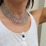 Ethereal Multi-Strand Glass Bead Choker