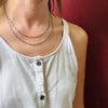 36" Long Sterling Silver Trombone Link Chain