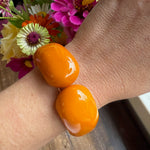 Butterscotch-Colored Bakelite Clamper Bracelet