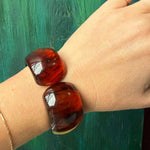 Curvy Clamper Bracelet in "Tortoiseshell" Bakelite