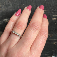Glittering 1970s Diamond & White Gold Band