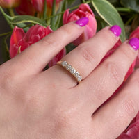 Beautiful Rich Yellow Gold Diamond Band
