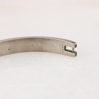 Pretty in Pink Mexican Alpaca Silver Hinged Bracelet