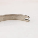 Pretty in Pink Mexican Alpaca Silver Hinged Bracelet