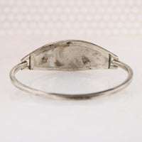 Beautiful Checkerboard Inlay Hinged Bracelet