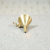 Petite Funnel Charm in 14k Gold