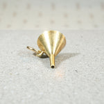 Petite Funnel Charm in 14k Gold