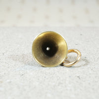 Petite Funnel Charm in 14k Gold