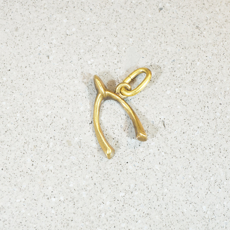 Make-a-Wish 14k Gold Wishbone Charm