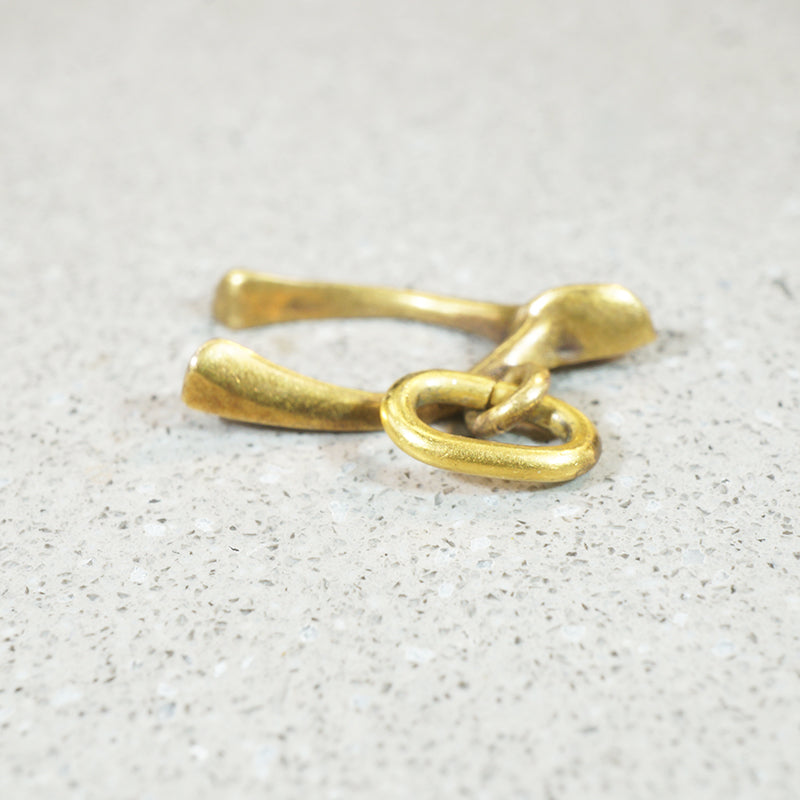 Make-a-Wish 14k Gold Wishbone Charm