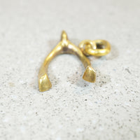 Make-a-Wish 14k Gold Wishbone Charm