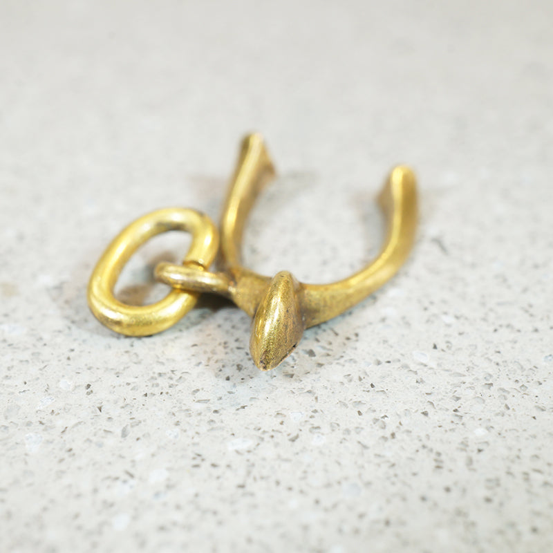 Make-a-Wish 14k Gold Wishbone Charm