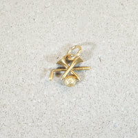 Complete Golf Kit Charm in 14k Gold
