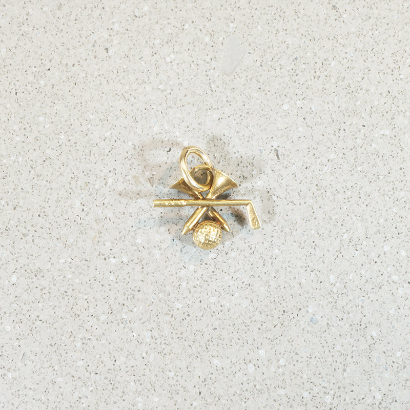 Complete Golf Kit Charm in 14k Gold