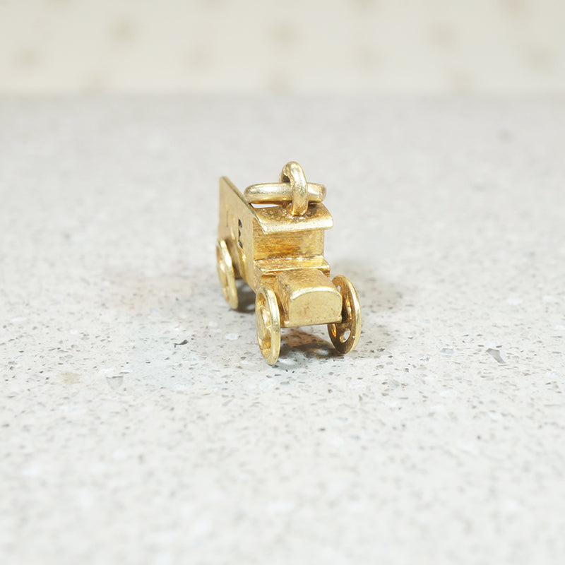 Tiny 14k Gold Ice Truck Charm