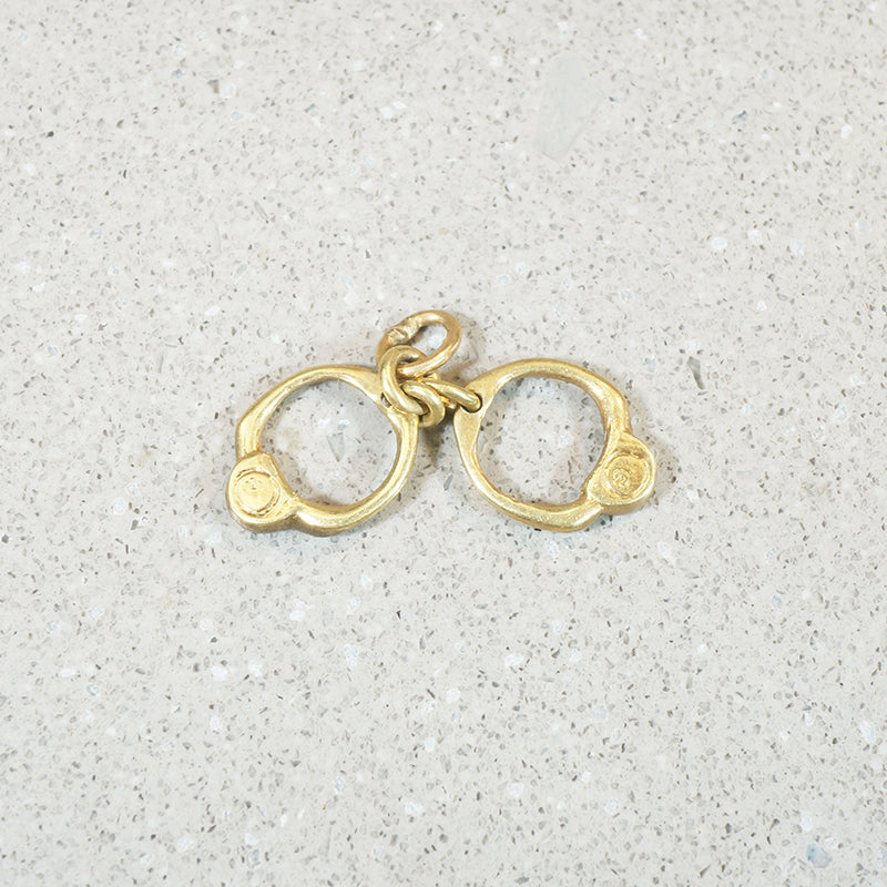 Who has the key? Gold Handcuff Charm