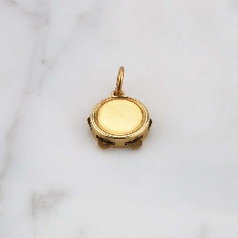 The Tiniest Tambourine in 14k Gold