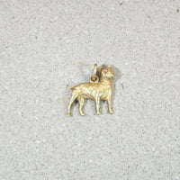 Boston Terrier Charm in 14k Gold