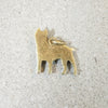 Boston Terrier Charm in 14k Gold