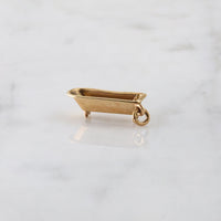 Gorgeous Gold Clawfoot Tub Charm