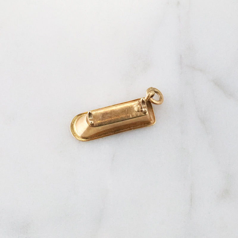 Gorgeous Gold Clawfoot Tub Charm